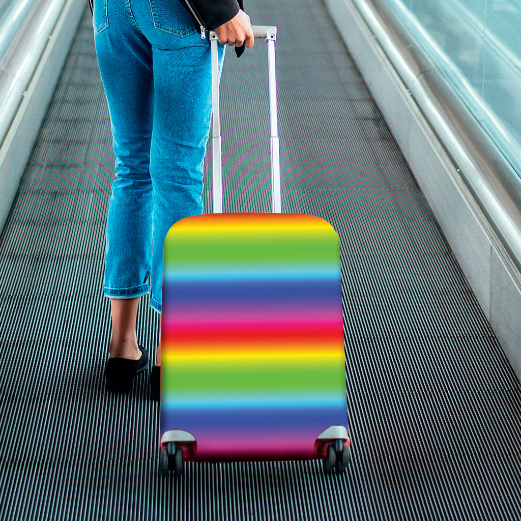 Rainbow Print Luggage Cover
