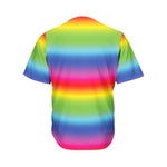 Rainbow Print Men's Baseball Jersey