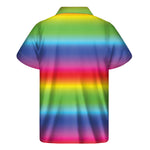Rainbow Print Men's Short Sleeve Shirt