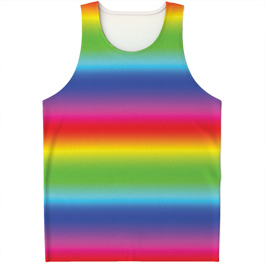 Rainbow Print Men's Tank Top