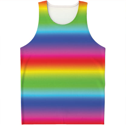 Rainbow Print Men's Tank Top