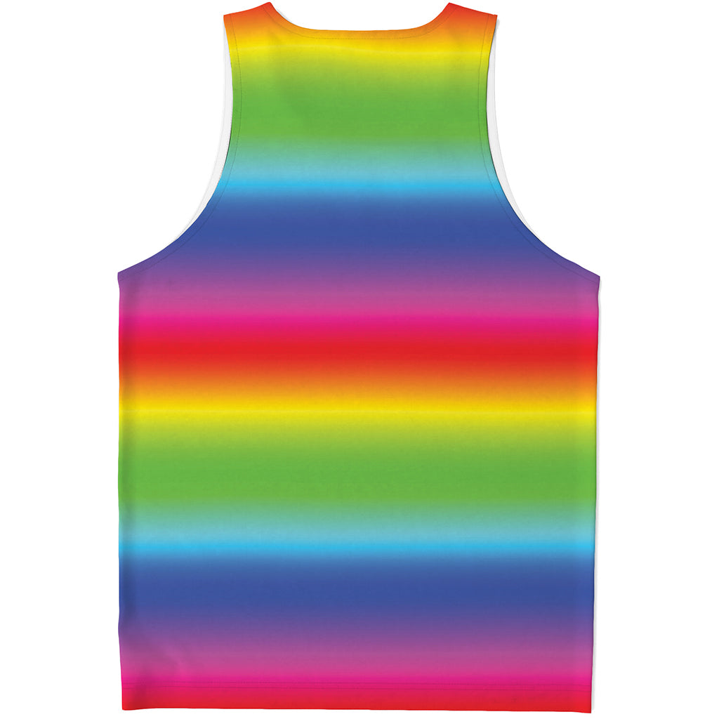 Rainbow Print Men's Tank Top