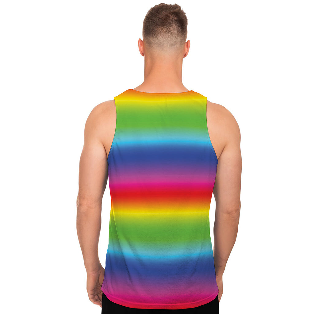 Rainbow Print Men's Tank Top