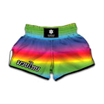 Rainbow Print Muay Thai Boxing Shorts