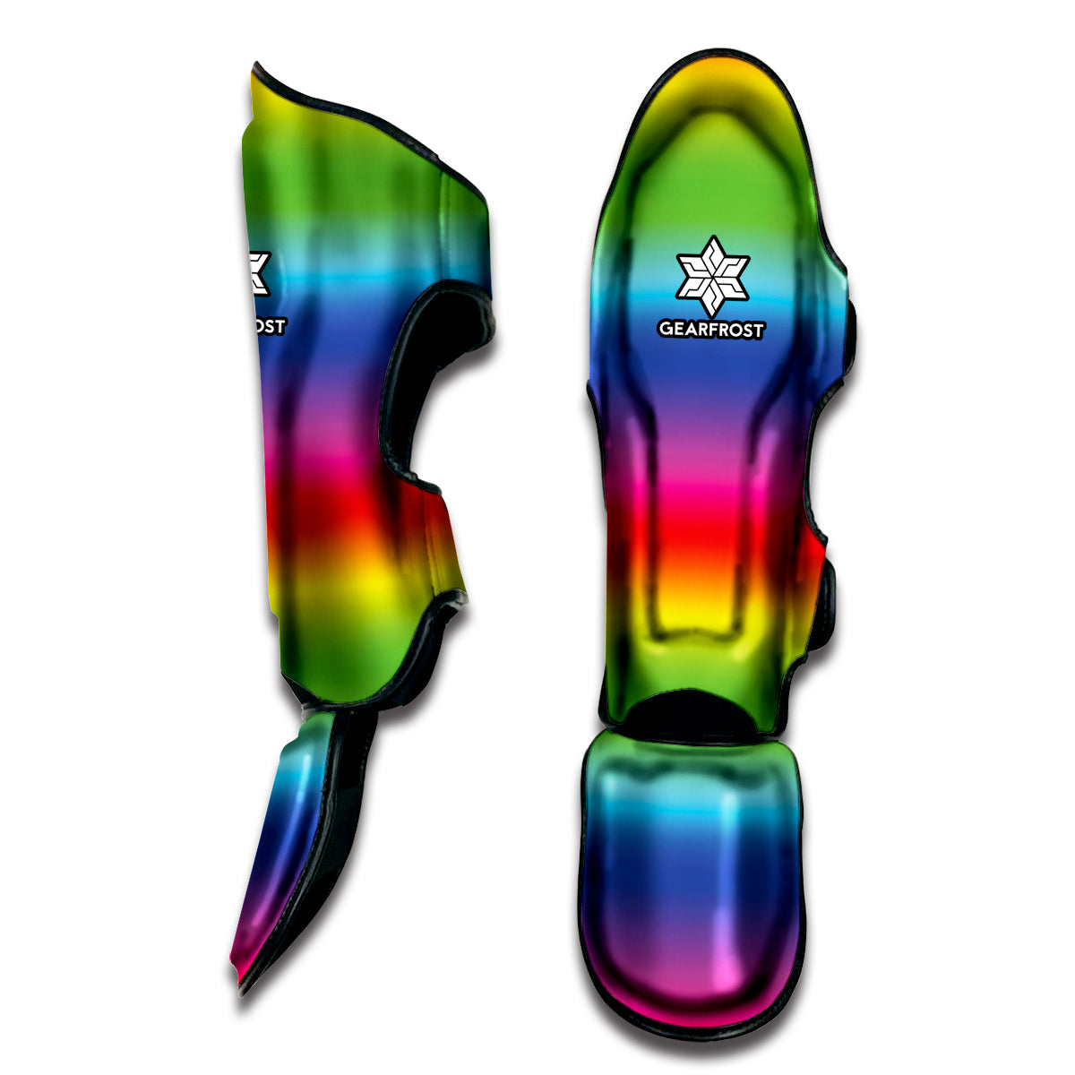 Rainbow Print Muay Thai Shin Guard