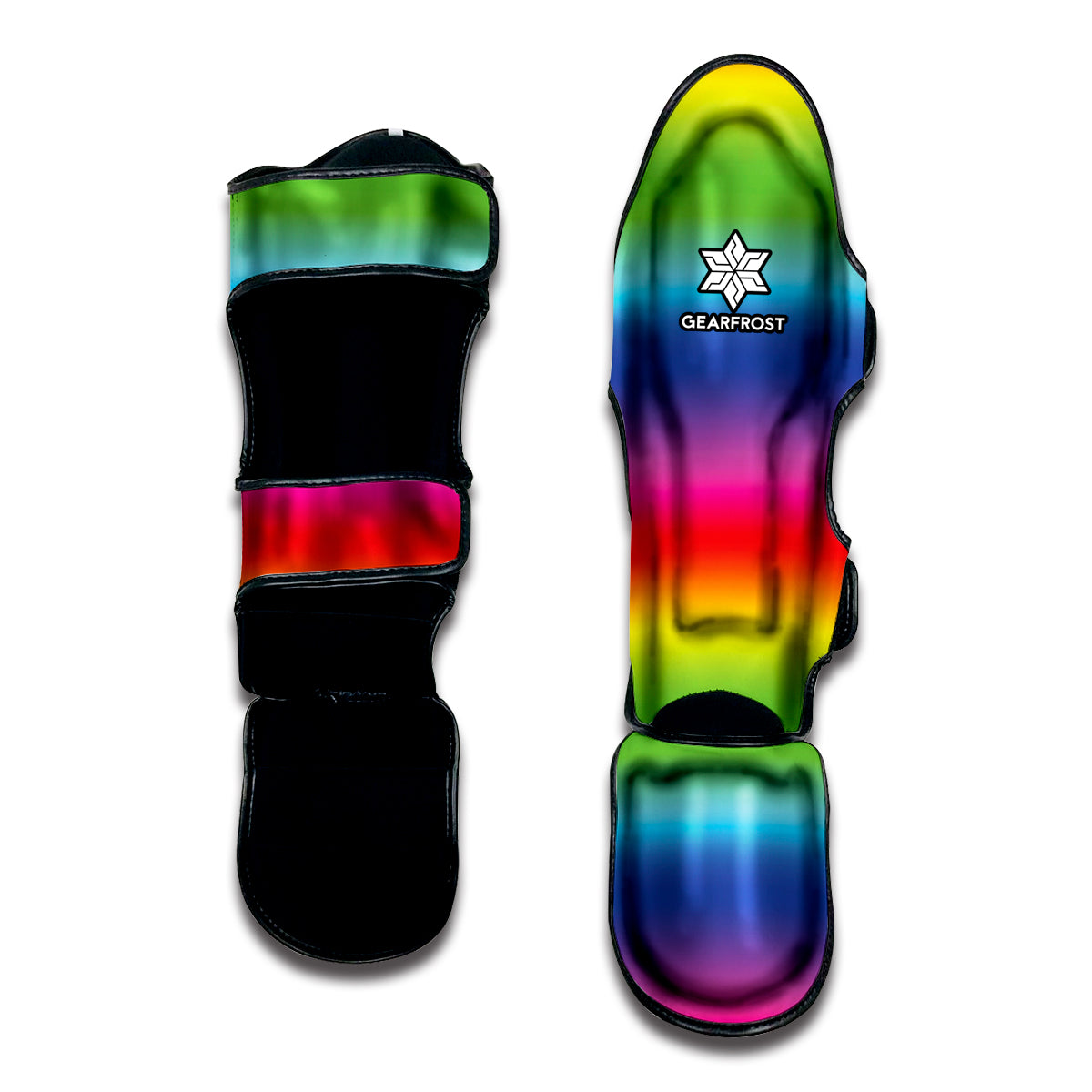 Rainbow Print Muay Thai Shin Guard
