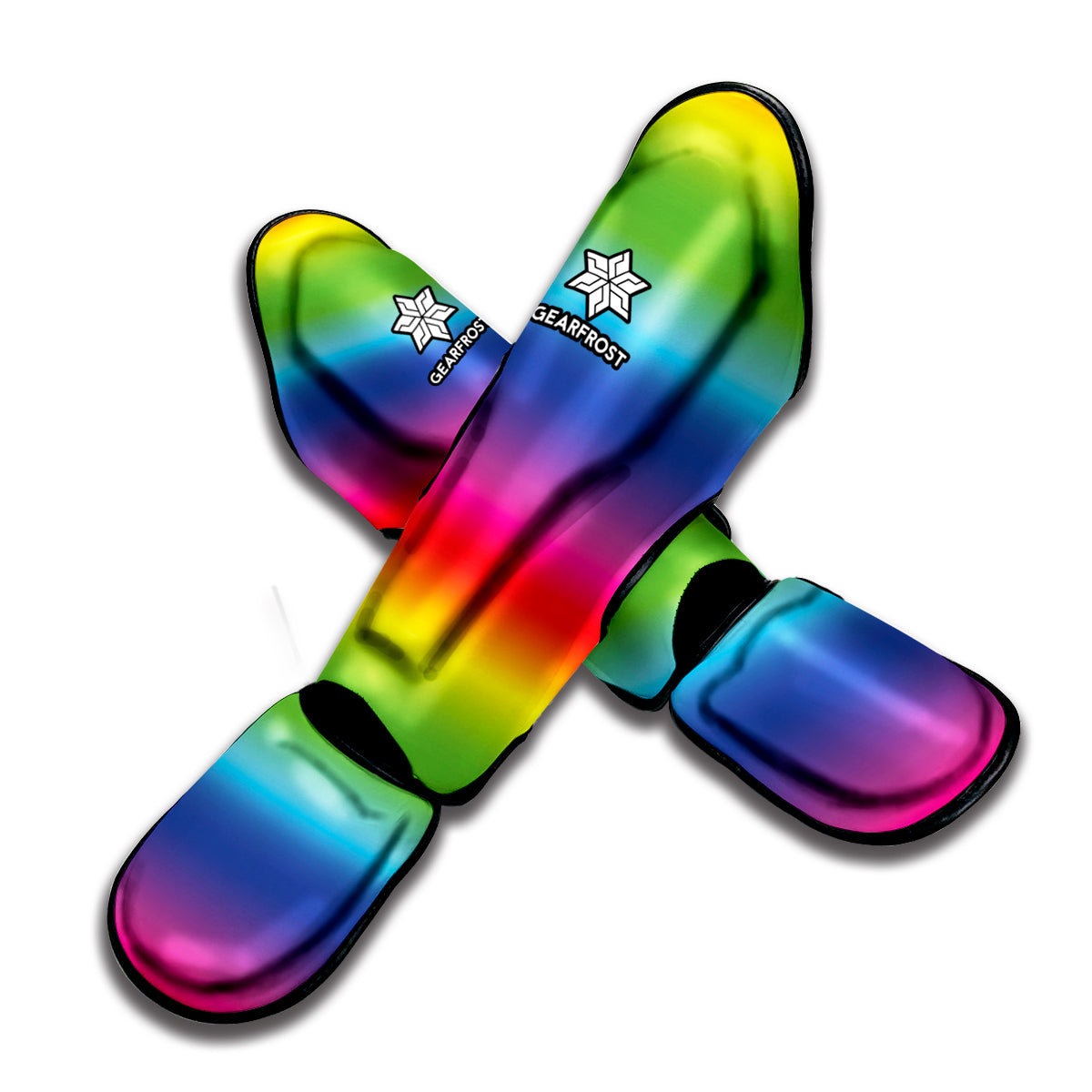Rainbow Print Muay Thai Shin Guard