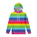 Rainbow Print Pullover Hoodie