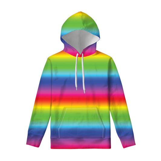 Rainbow Print Pullover Hoodie