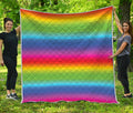 Rainbow Print Quilt