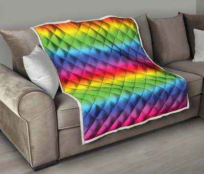 Rainbow Print Quilt