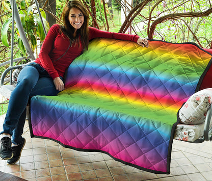 Rainbow Print Quilt