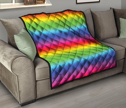 Rainbow Print Quilt