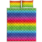 Rainbow Print Quilt Bed Set