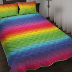 Rainbow Print Quilt Bed Set