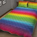 Rainbow Print Quilt Bed Set