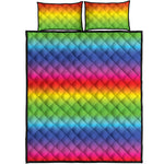 Rainbow Print Quilt Bed Set
