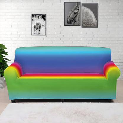 Rainbow Print Sofa Cover
