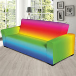 Rainbow Print Sofa Slipcover