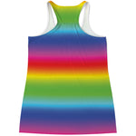 Rainbow Print Women's Racerback Tank Top
