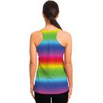 Rainbow Print Women's Racerback Tank Top