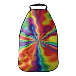 Rainbow Psychedelic Print Car Seat Organizers