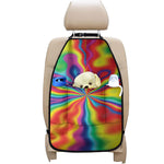 Rainbow Psychedelic Print Car Seat Organizers