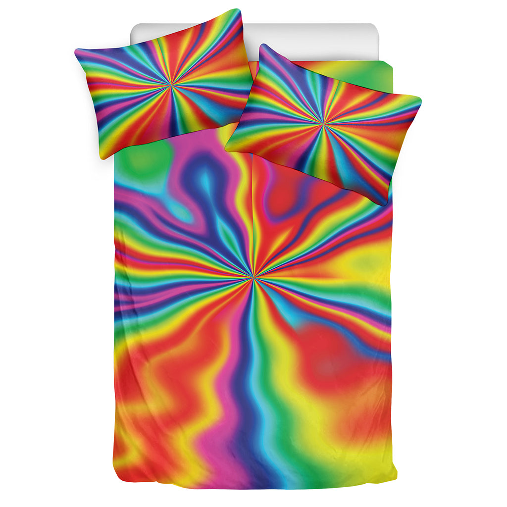 Rainbow Psychedelic Print Duvet Cover Bedding Set