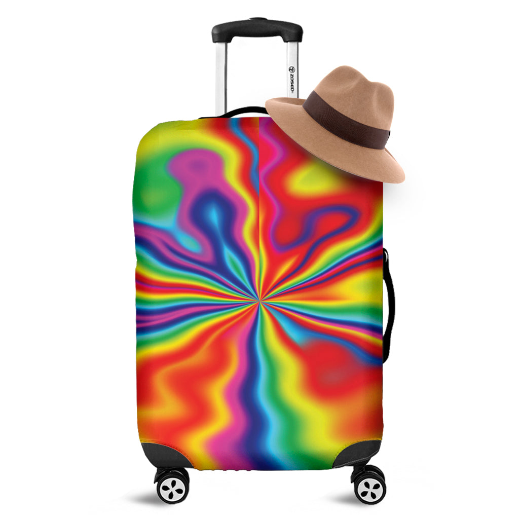 Rainbow Psychedelic Print Luggage Cover