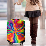 Rainbow Psychedelic Print Luggage Cover
