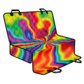 Rainbow Psychedelic Print Pet Car Back Seat Cover