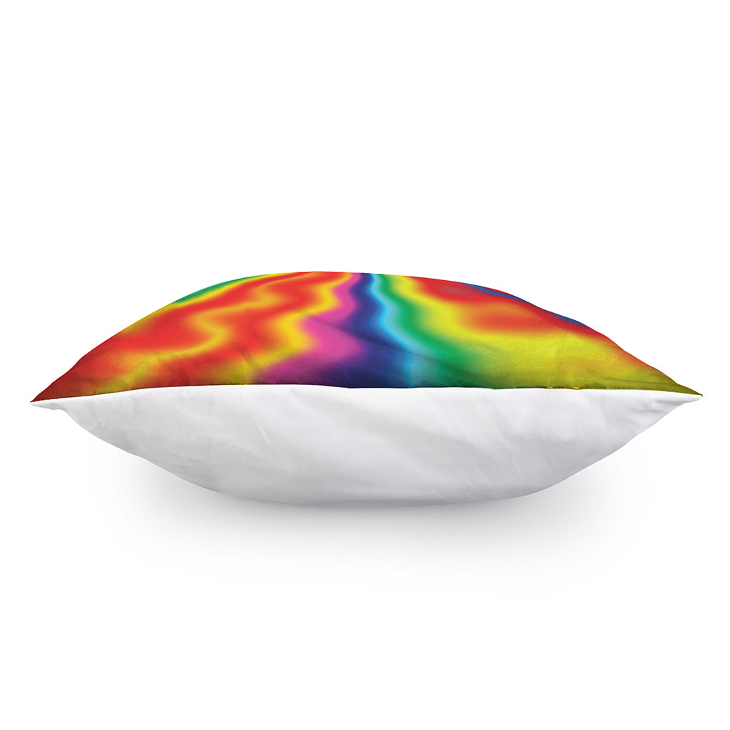 Rainbow Psychedelic Print Pillow Cover