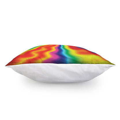 Rainbow Psychedelic Print Pillow Cover