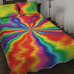 Rainbow Psychedelic Print Quilt Bed Set