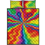 Rainbow Psychedelic Print Quilt Bed Set