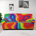 Rainbow Psychedelic Print Sofa Cover