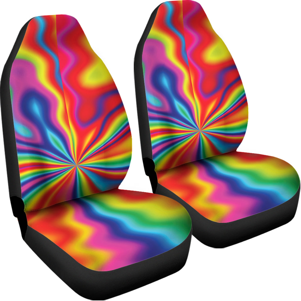 Rainbow Psychedelic Print Universal Fit Car Seat Covers