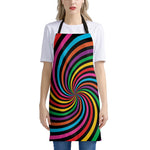 Rainbow Psychedelic Swirl Print Apron