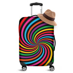Rainbow Psychedelic Swirl Print Luggage Cover