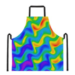 Rainbow Psychedelic Trippy Print Apron