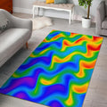 Rainbow Psychedelic Trippy Print Floor Mat