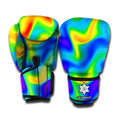 Rainbow Psychedelic Trippy Print Boxing Gloves