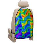 Rainbow Psychedelic Trippy Print Car Seat Organizers