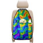 Rainbow Psychedelic Trippy Print Car Seat Organizers