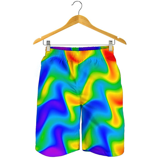 Rainbow Psychedelic Trippy Print Men's Shorts