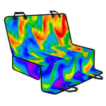 Rainbow Psychedelic Trippy Print Pet Car Back Seat Cover