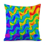 Rainbow Psychedelic Trippy Print Pillow Cover