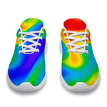 Rainbow Psychedelic Trippy Print Sport Shoes GearFrost