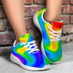 Rainbow Psychedelic Trippy Print Sport Shoes GearFrost