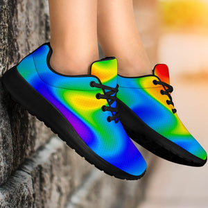 Rainbow Psychedelic Trippy Print Sport Shoes GearFrost